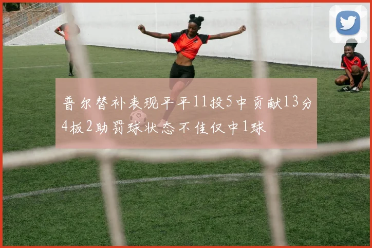 普尔替补表现平平11投5中贡献13分4板2助罚球状态不佳仅中1球